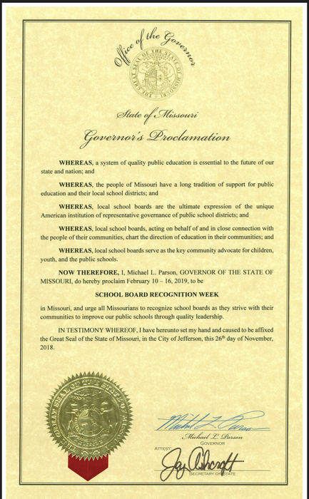 Governor’s Proclamation 